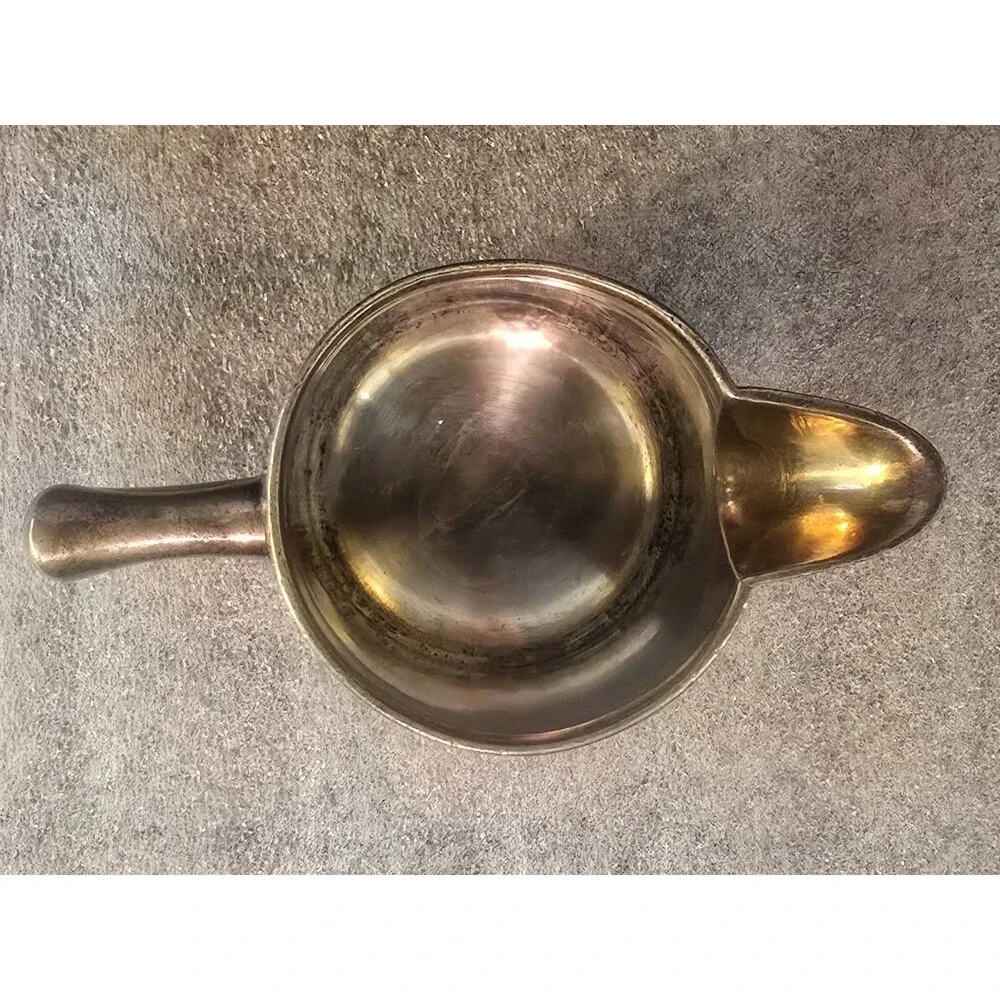 Benedict Indestructo Silver Soldered Sugar Bowl & Creamer PSH EPNS #1235 1239